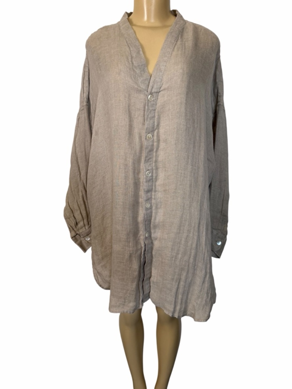 Indigo Swimwear 100% Linen Beach Coverup Shirt Sz large